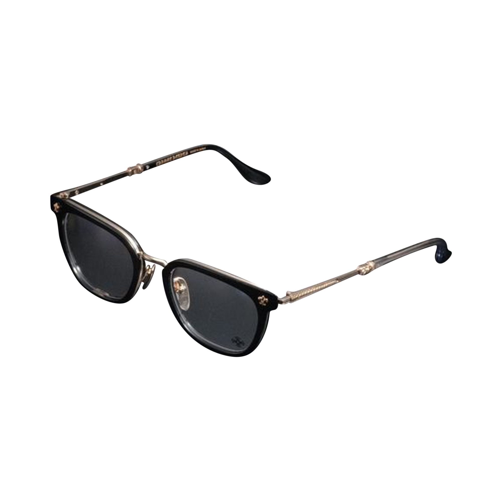 クロムハーツ CHROME HEARTS STRAPADICTOME EYEWEAR Buy Chrome Hearts Strapadictome Glasses 'Matte Peacock/Matte Gold