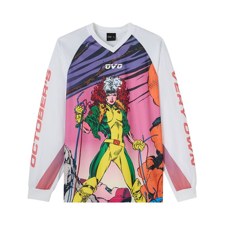 OVO x Marvel Rogue Snocross Jersey White