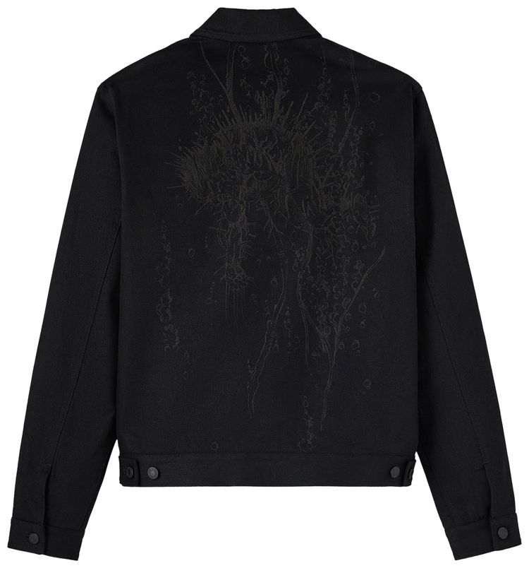 OVO x Marvel Weapon X Denim Trucker Jacket Black Rigid