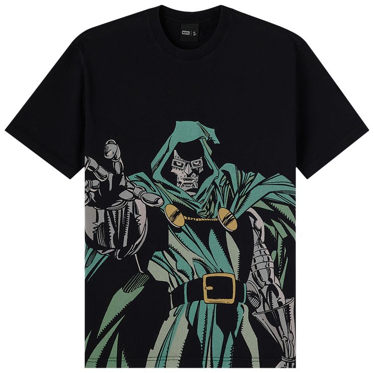 OVO x Marvel Dr Doom Masthead Tee Fade Out Black