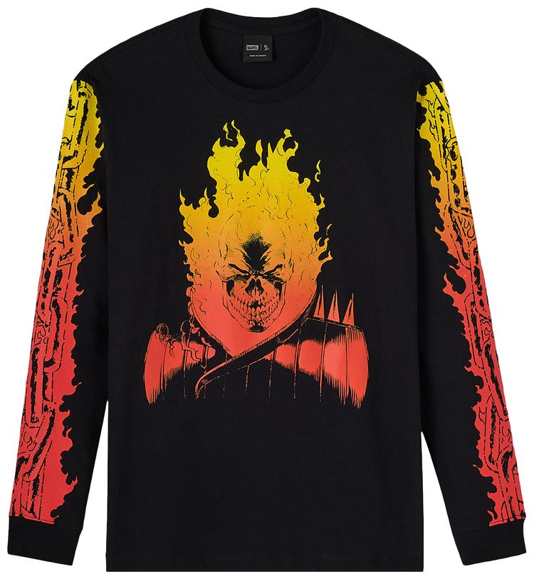OVO x Marvel Ghost Rider Long Sleeve Tee Black
