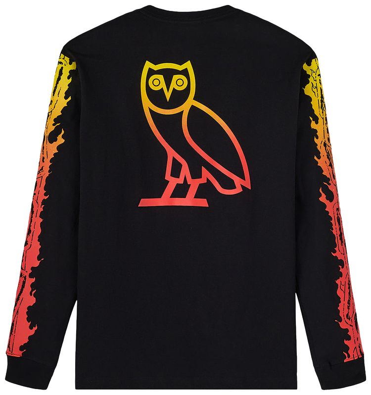 OVO x Marvel Ghost Rider Long Sleeve Tee Black