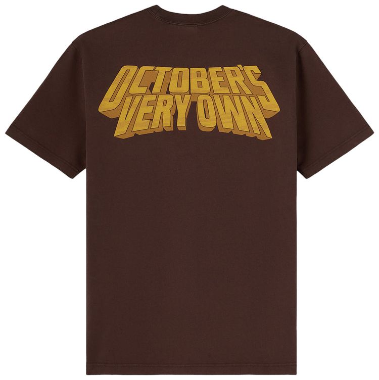 OVO x Marvel Wolverine Masthead Tee Fade Out Brown