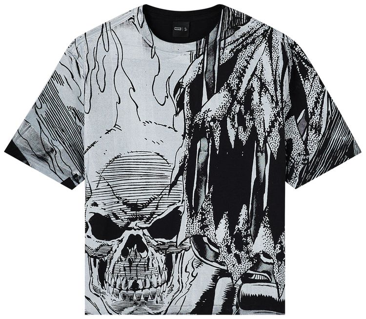 OVO x Marvel Ghost Rider Splash Page Tee Black
