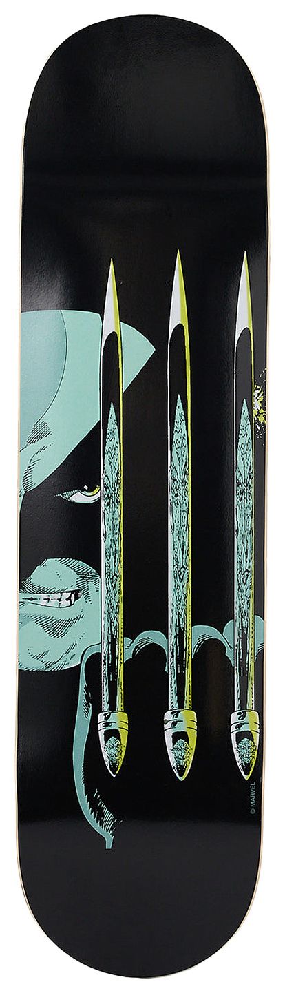 OVO x Marvel Wolverine Skateboard Deck Black