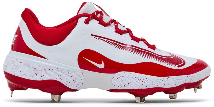 Nike Alpha Huarache Elite 4 Low White University Red