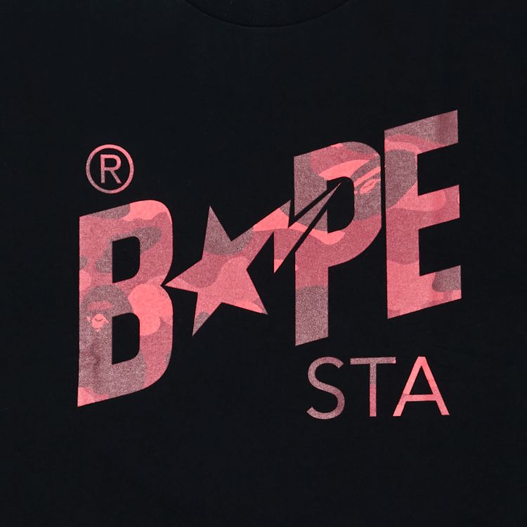 BAPE Color Camo Bape Sta Logo Tee Black