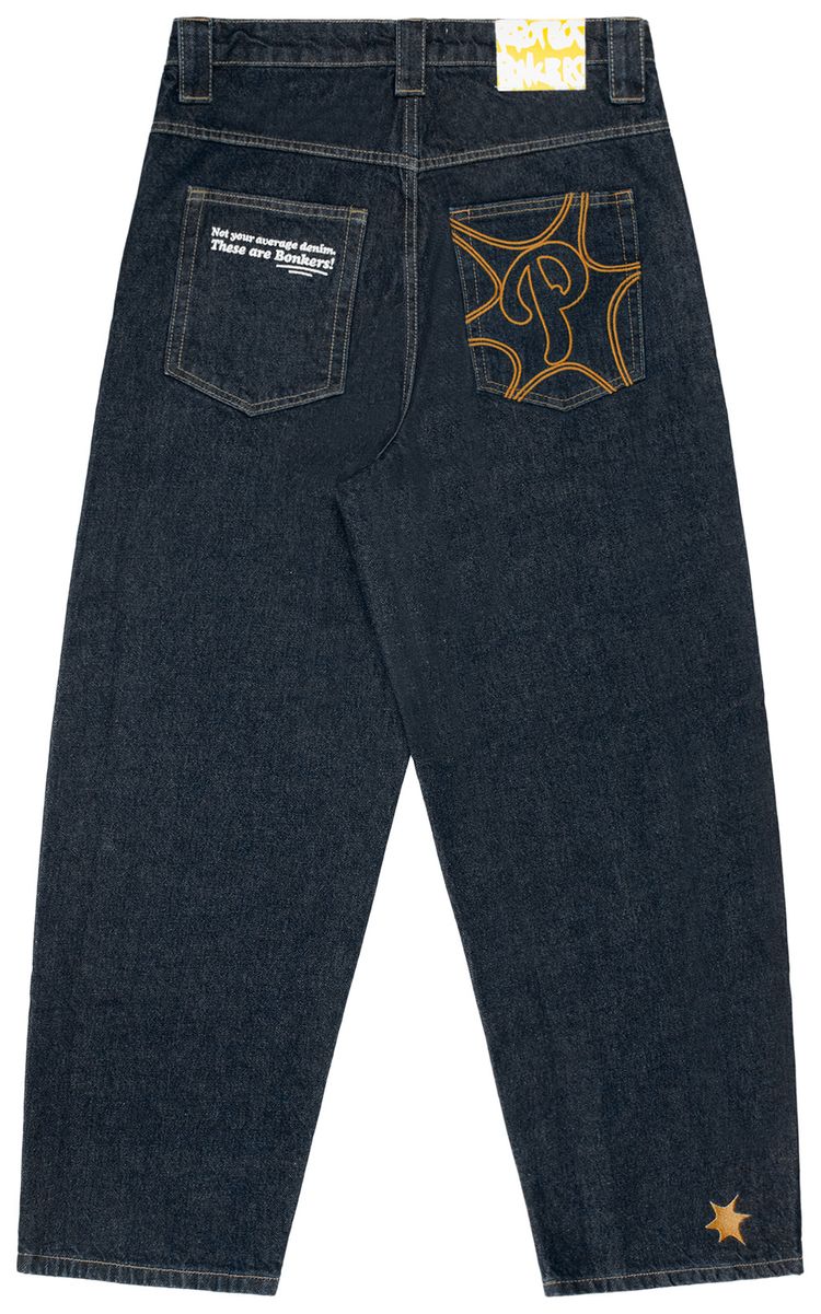 Protect LDN Raw Bonkers Denim Dark Blue