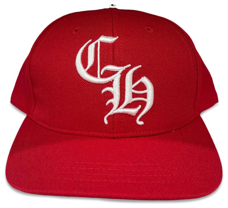 Chrome Hearts Essentials LA Exclusive Baseball Wool Cap Red