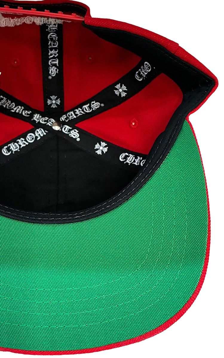 Chrome Hearts Essentials LA Exclusive Baseball Wool Cap Red