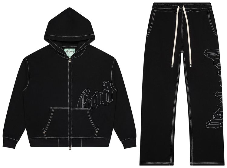 Godspeed OG Logo Sweatsuit Stitched Black