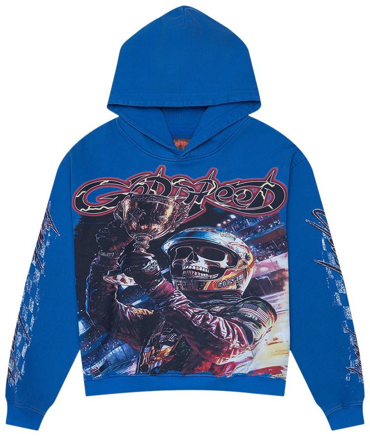 Godspeed Podium Dreams Hoodie Blue Washed