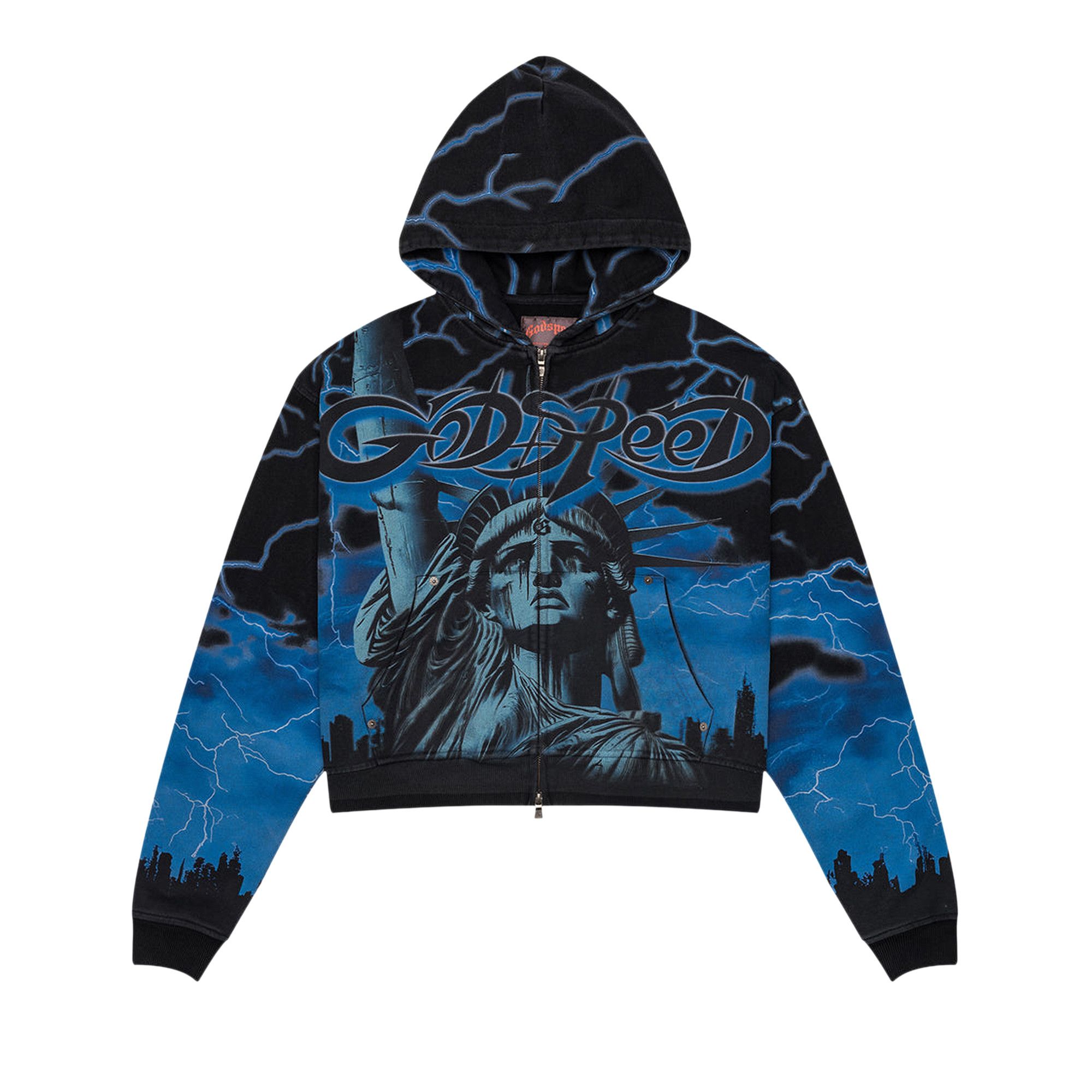 Buy Godspeed Voltage Zip Hoodie 'Blue' - 11652 10004GVZHB BLUE | GOAT
