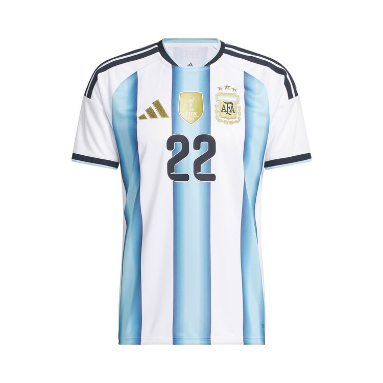 Adidas Argentina 26 Home Martinez Jersey WhiteIcey Blue