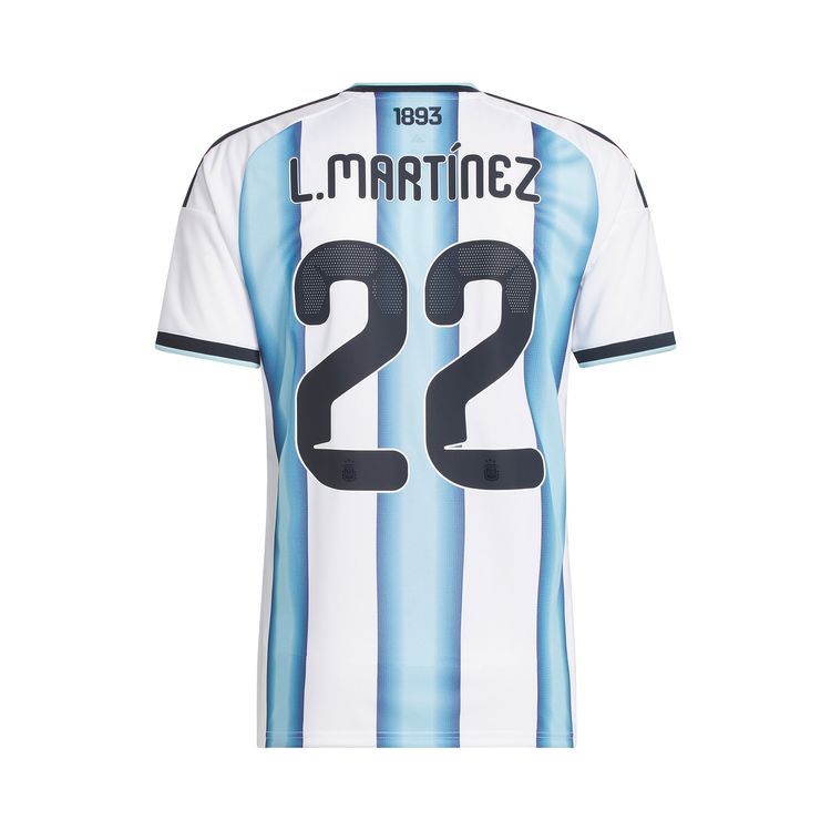 Adidas Argentina 26 Home Martinez Jersey WhiteIcey Blue