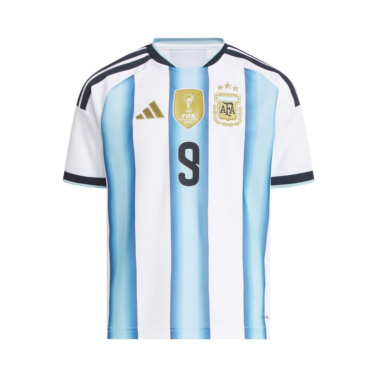 Adidas Argentina 26 Home Alvarez Jersey WhiteIcey Blue