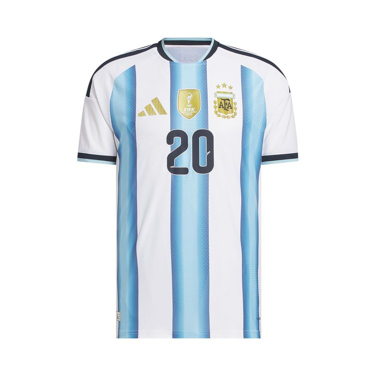 Adidas Argentina 26 Home Mac Allister Authentic Jersey White  Icey Blue  Soccr Arq Sax
