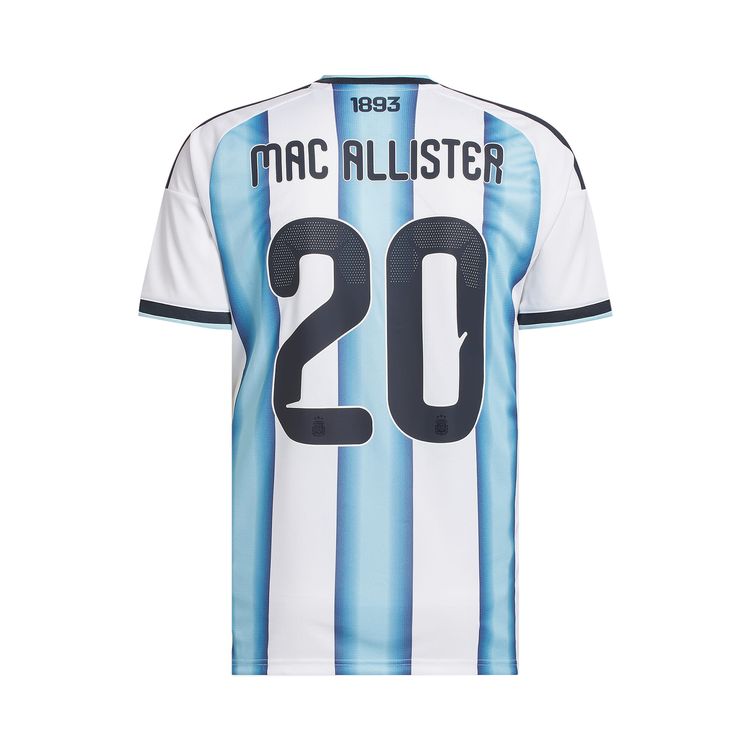 Adidas Argentina 26 Home Mac Allister Jersey WhiteIcey Blue