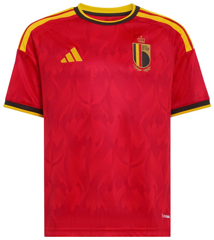 Adidas Belgium 26 Home Jersey Red  Bold Gold
