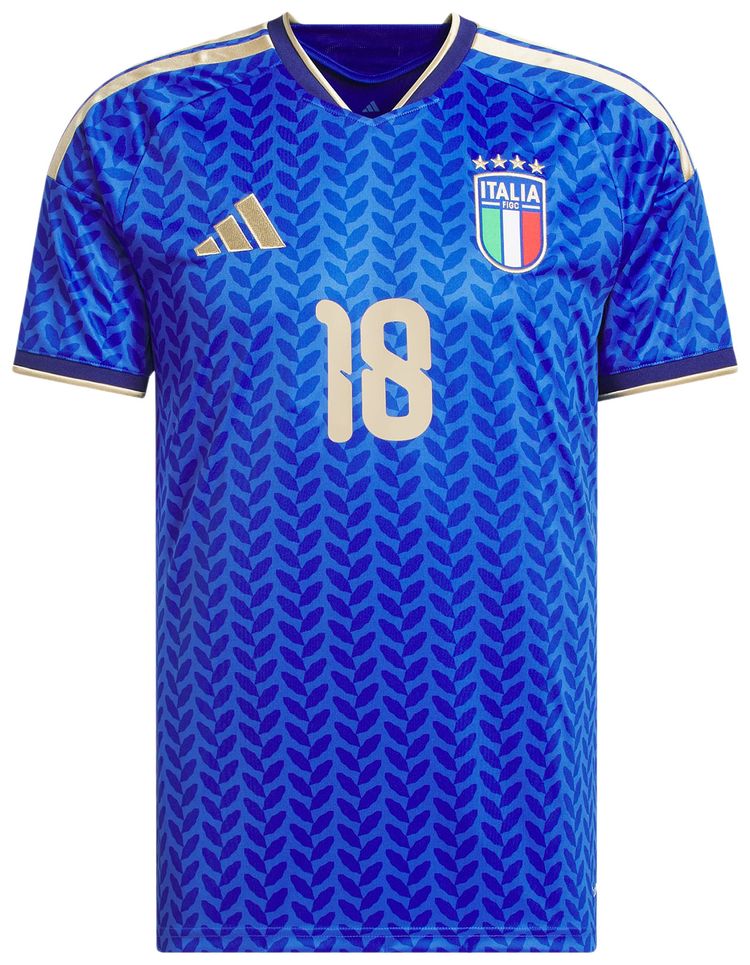 Adidas Italy 26 Home Barella Jersey Bold Blue