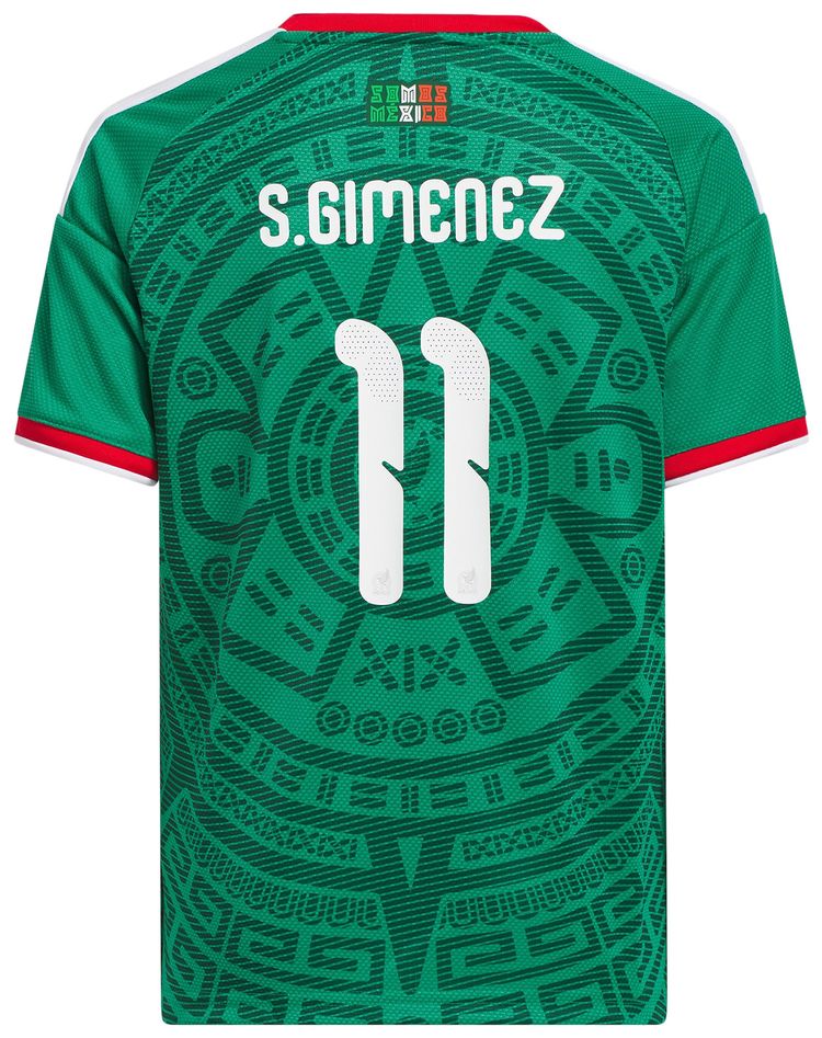 Adidas Mexico 26 Home Gimenez Jersey Bold Green