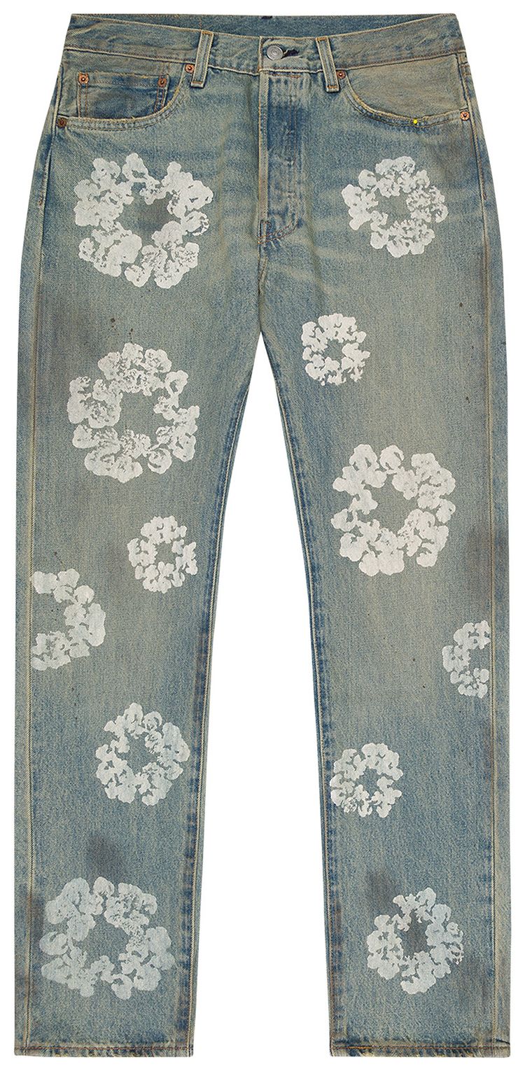 Denim Tears Dirty Wash Wreath 501 Light Wash