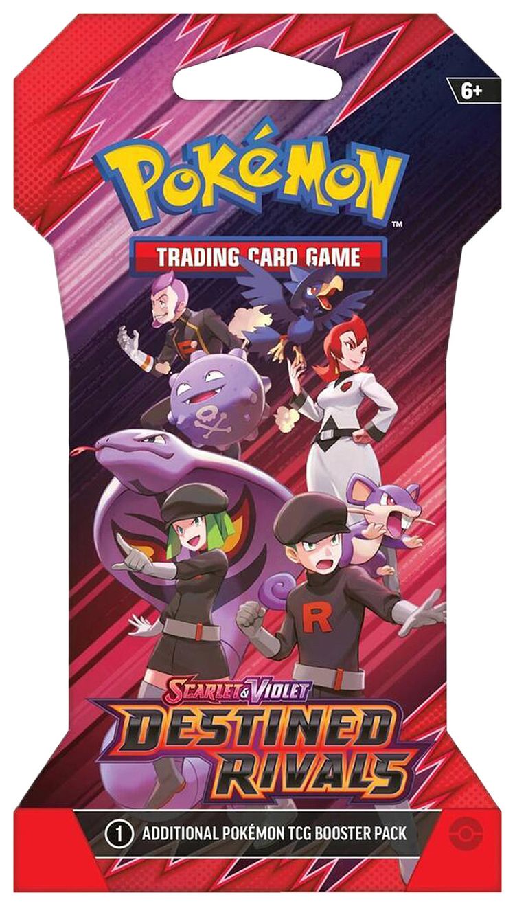 Pokemon Scarlet  Violet Destined Rivals Sleeved Booster Pack Team Rocket Artwork