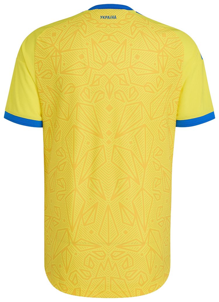 Adidas Ukraine 26 Home Authentic Jersey Bright Yellow
