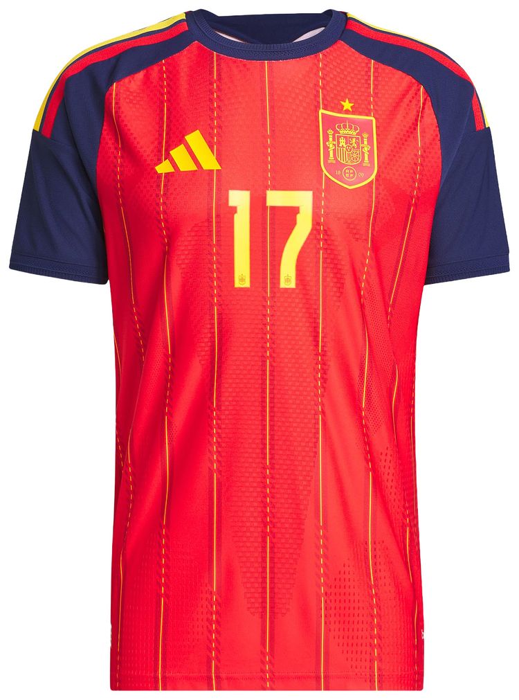 Adidas Spain 26 Home Williams Jr Authentic Jersey Vivid Red