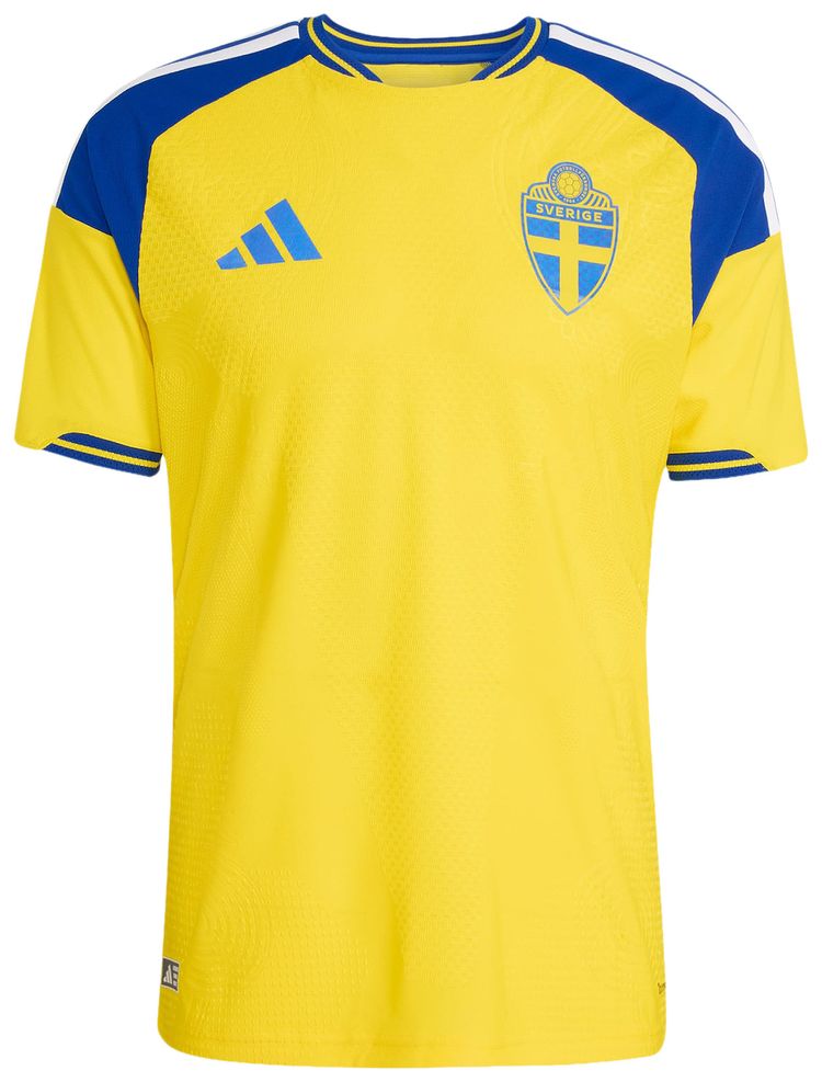 Adidas Sweden 26 Home Authentic Jersey Yellow