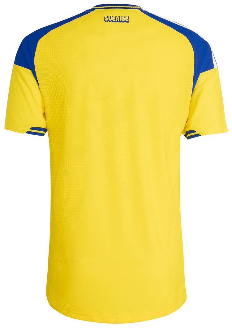 Adidas Sweden 26 Home Authentic Jersey Yellow