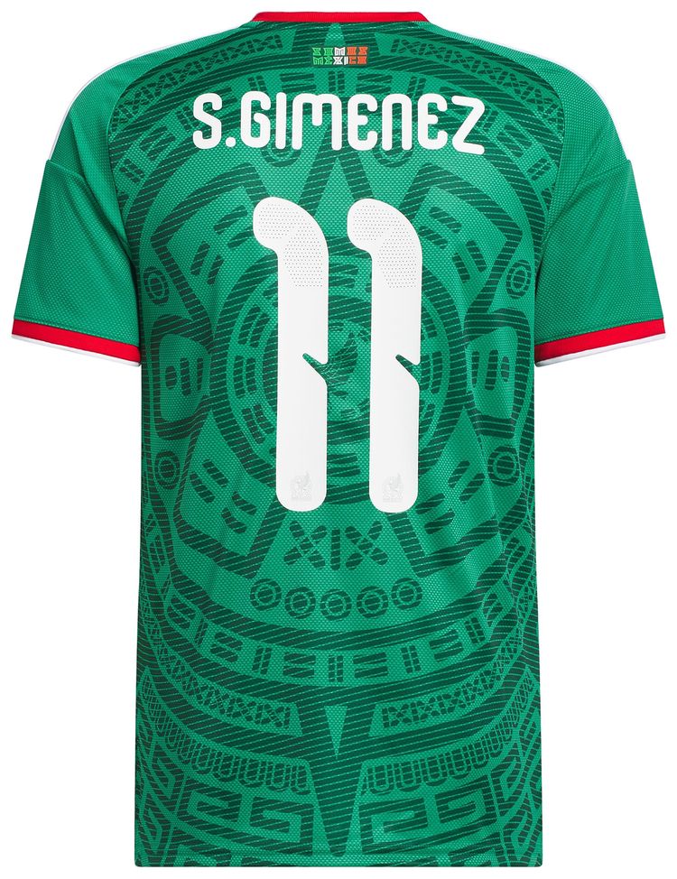 Adidas Mexico 26 Home Gimenez Jersey Bold Green