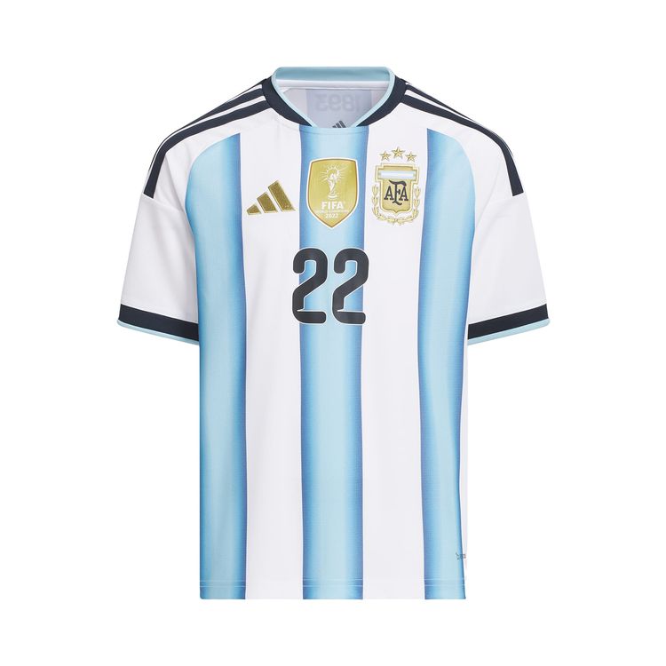 Adidas Argentina 26 Home Martinez Jersey WhiteIcey Blue