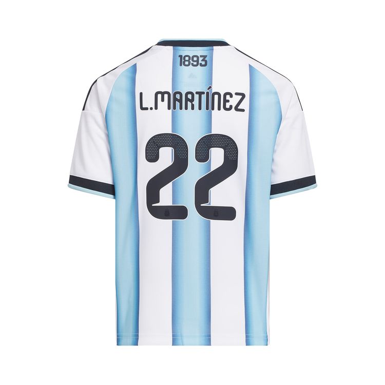 Adidas Argentina 26 Home Martinez Jersey WhiteIcey Blue