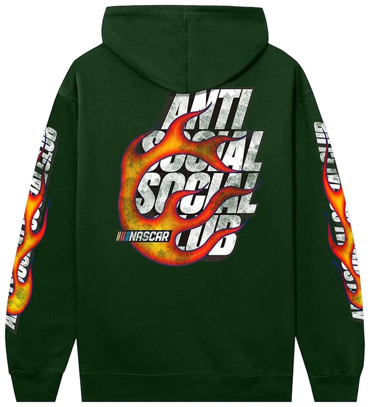 Anti Social Social Club x Nascar Daytona Hoodie Green