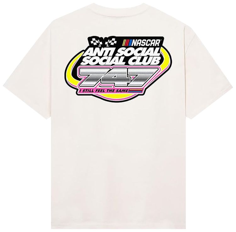 Anti Social Social Club x Nascar 747 Tee Oatmeal