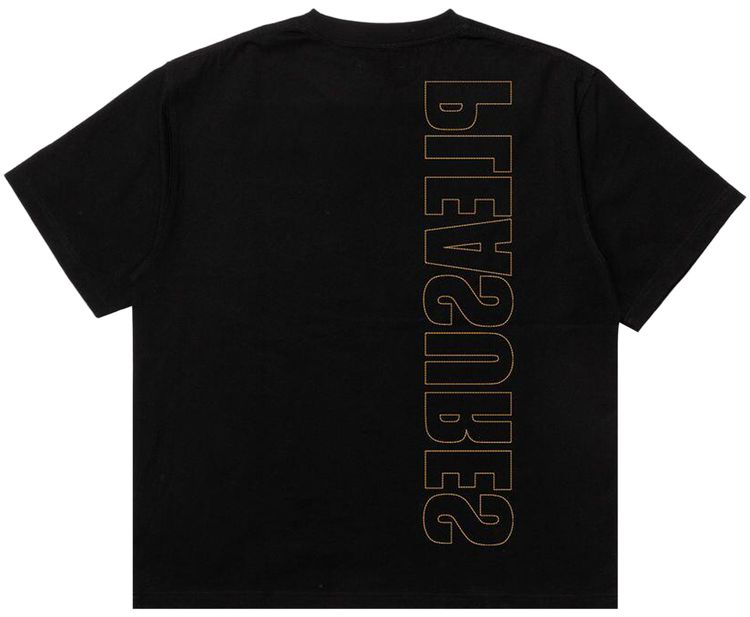 Pleasures Outline Heavyweight T Shirt Black