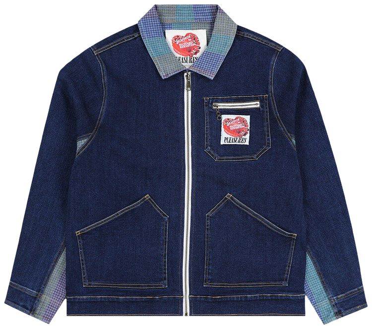 Pleasures x Richard Bernstein Cake Denim Jacket Indigo