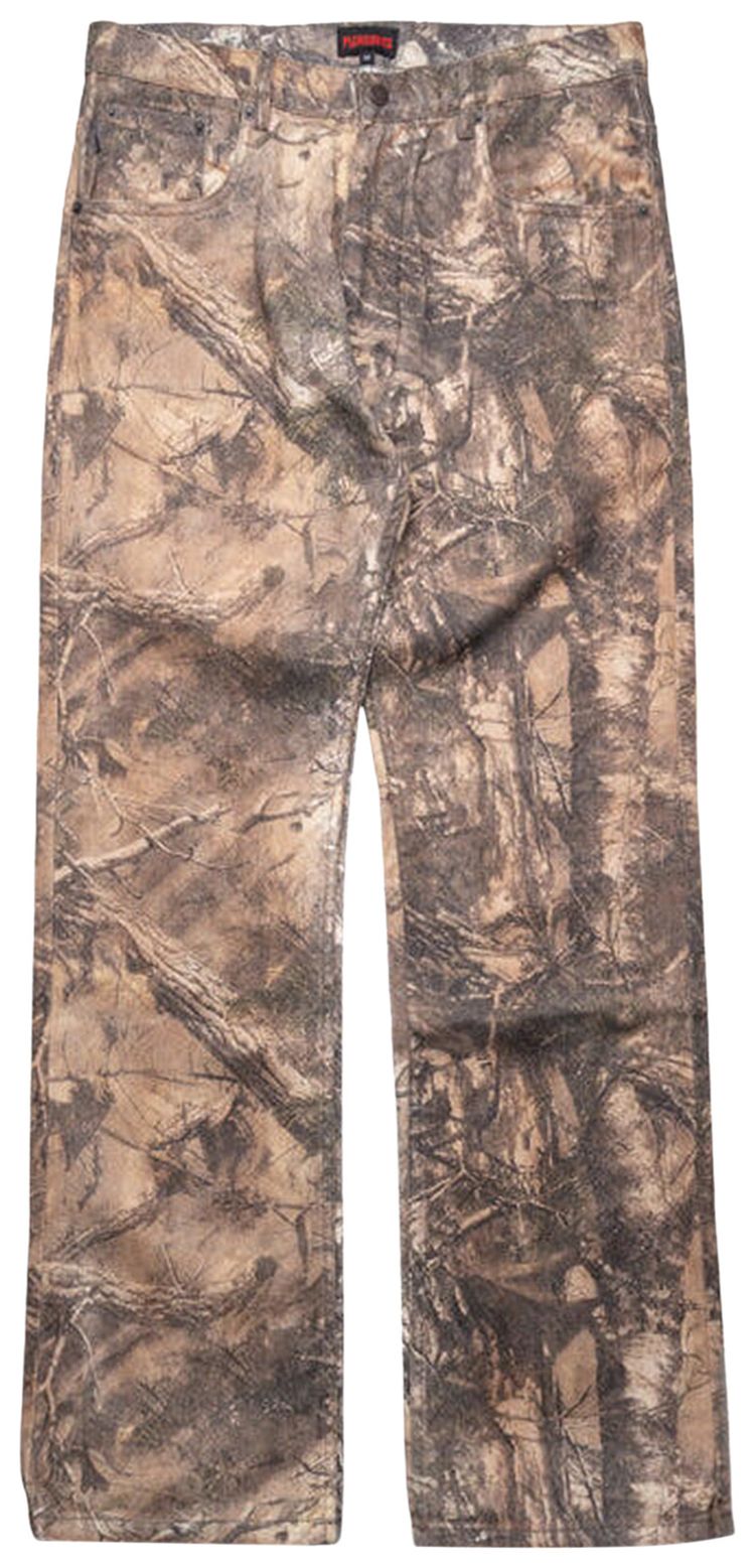 Pleasures Hendrix Flare Jeans Brown Tree