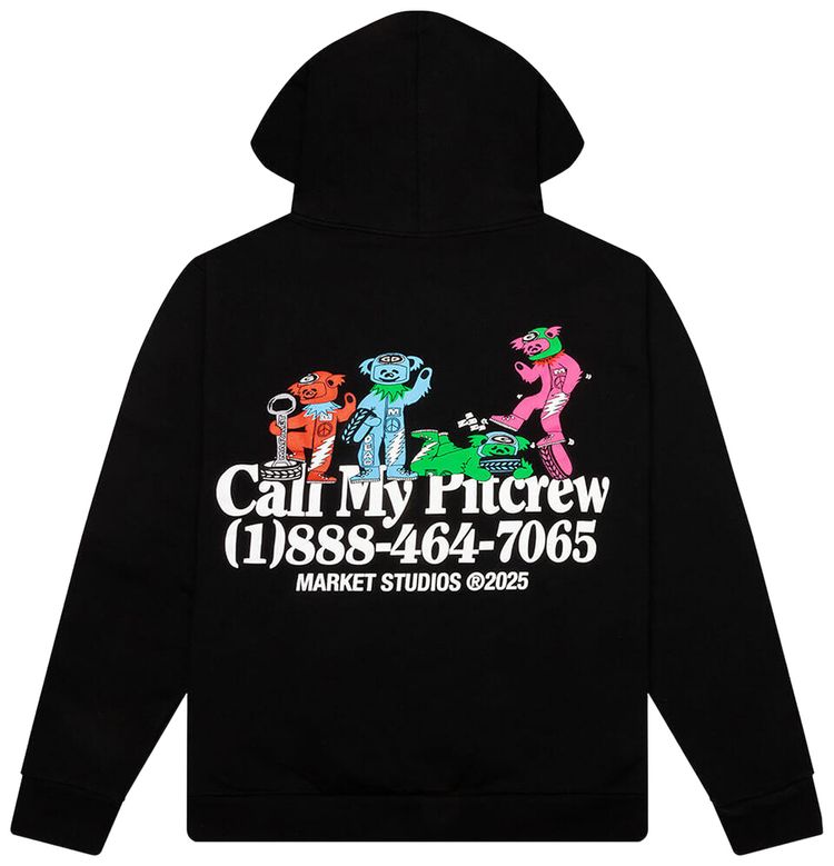 Market x Grateful Dead Call My Pitcrew Hoodie Black