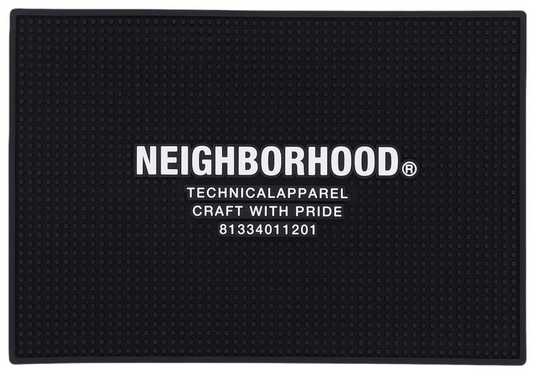 Neighborhood Logo Bar Mat Black
