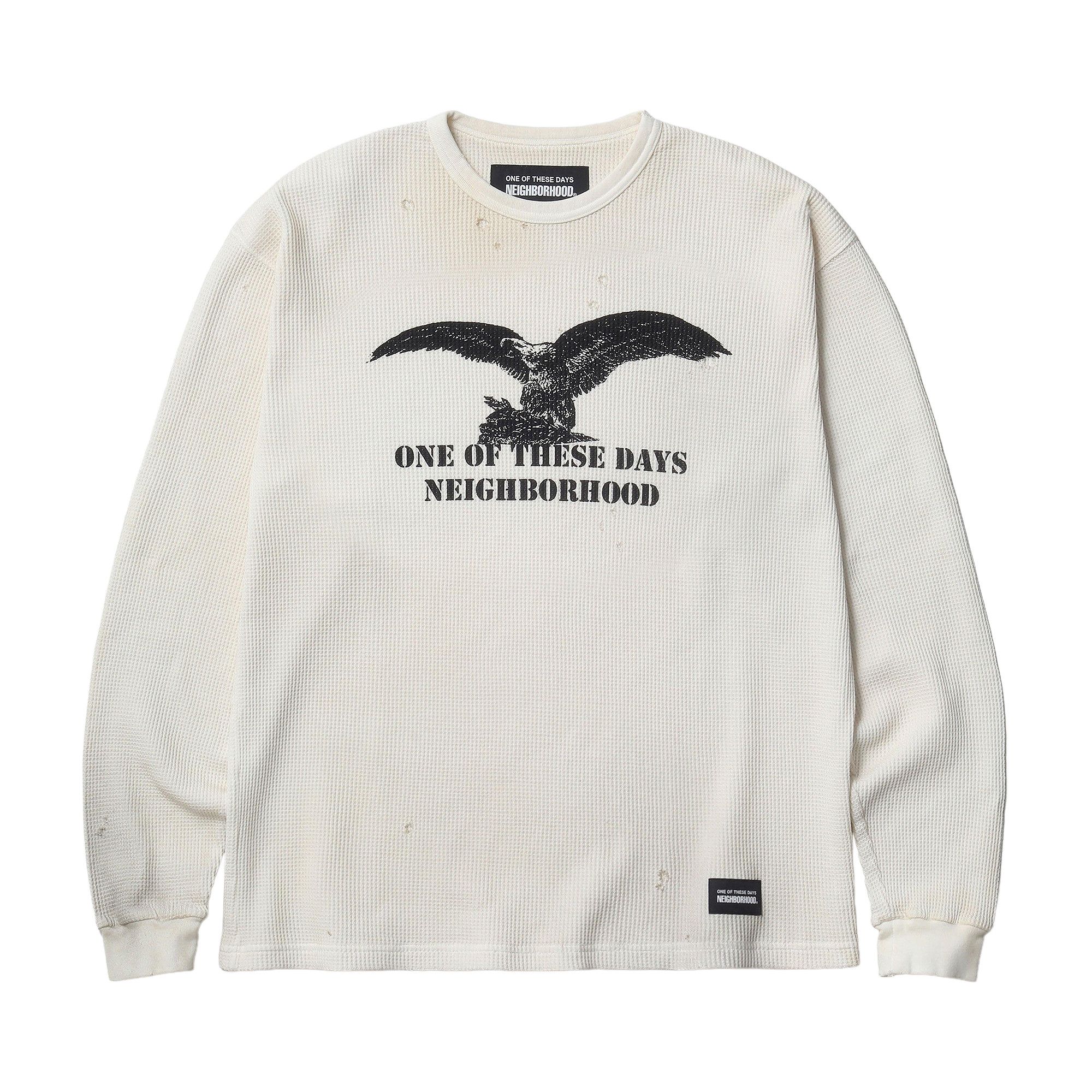 NEIGHBORHOOD×One Of These Days トレーナー Buy Neighborhood x One of These Days Waffle Fabric Long-Sleeve