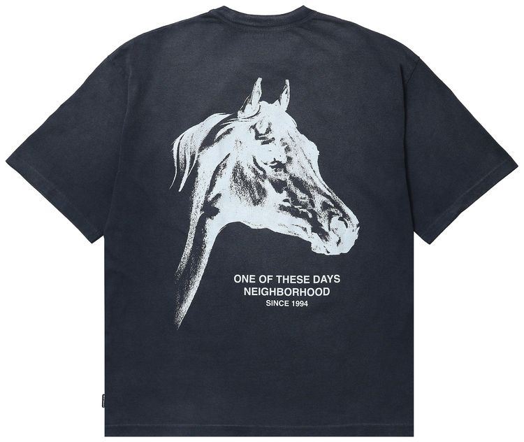 Neighborhood x One of These Days Short Sleeve Crewneck Black