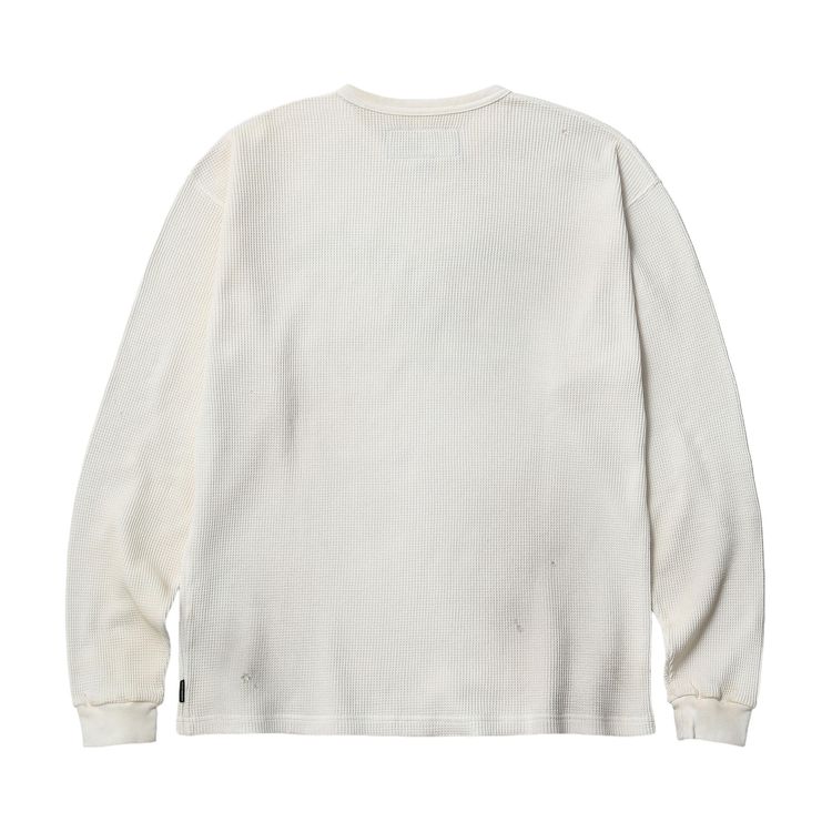 Neighborhood x One of These Days Waffle Fabric Long Sleeve Crewneck White