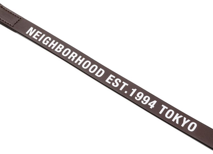 Neighborhood Wide Leather Dog Leash Brown