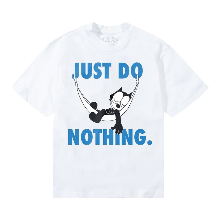Market Felix The Cat Do Nothing T Shirt White