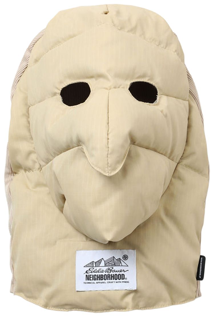Neighborhood x Eddie Bauer Down Face Mask Beige