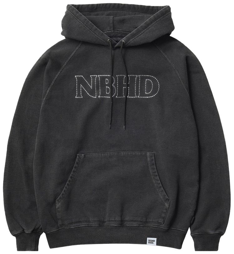 Neighborhood Pigment Dyed Hoodie Black