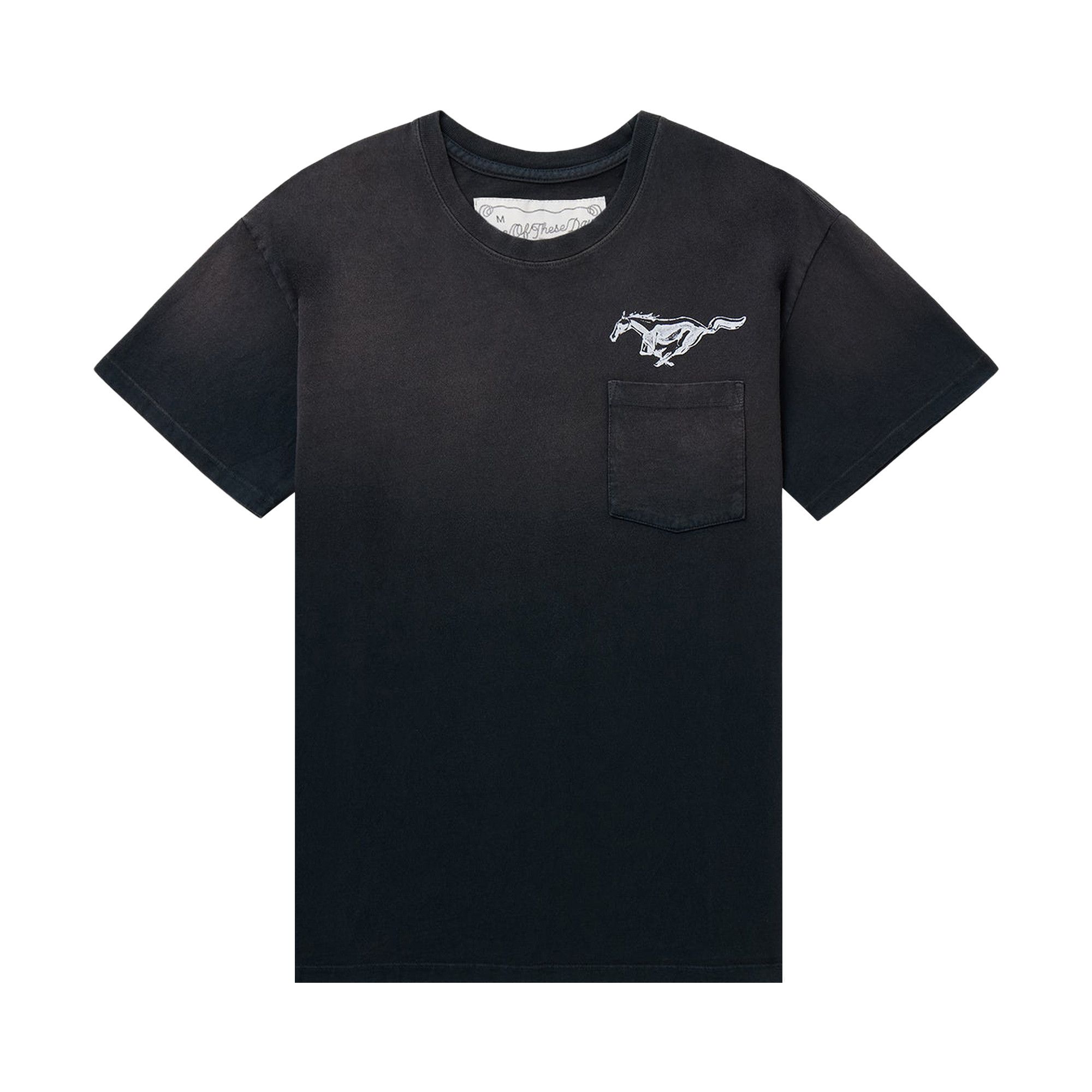 Buy One Of These Days Mustang Cross Tee 'Washed Black' - 02C 04