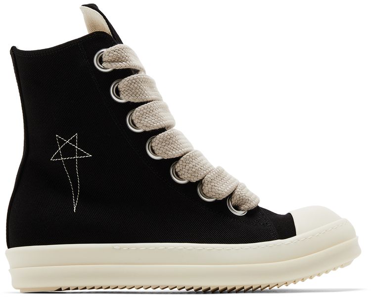Rick Owens DRKSHDW Jumbo Laced High Black Milk